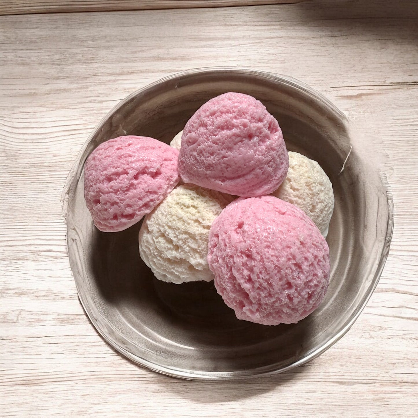 π¦ππ¨ Scoops of Joy : Strawberry & Vanilla Mini Soap Set