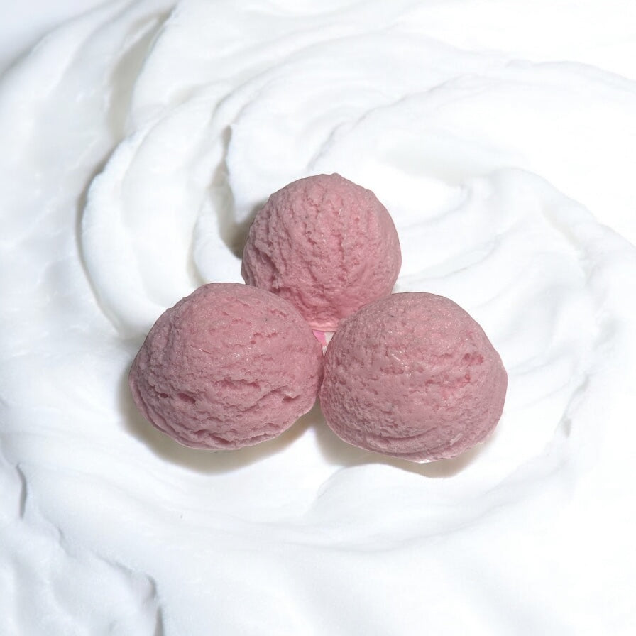Scoops of Joy: Strawberry & Vanilla Mini Soap Set