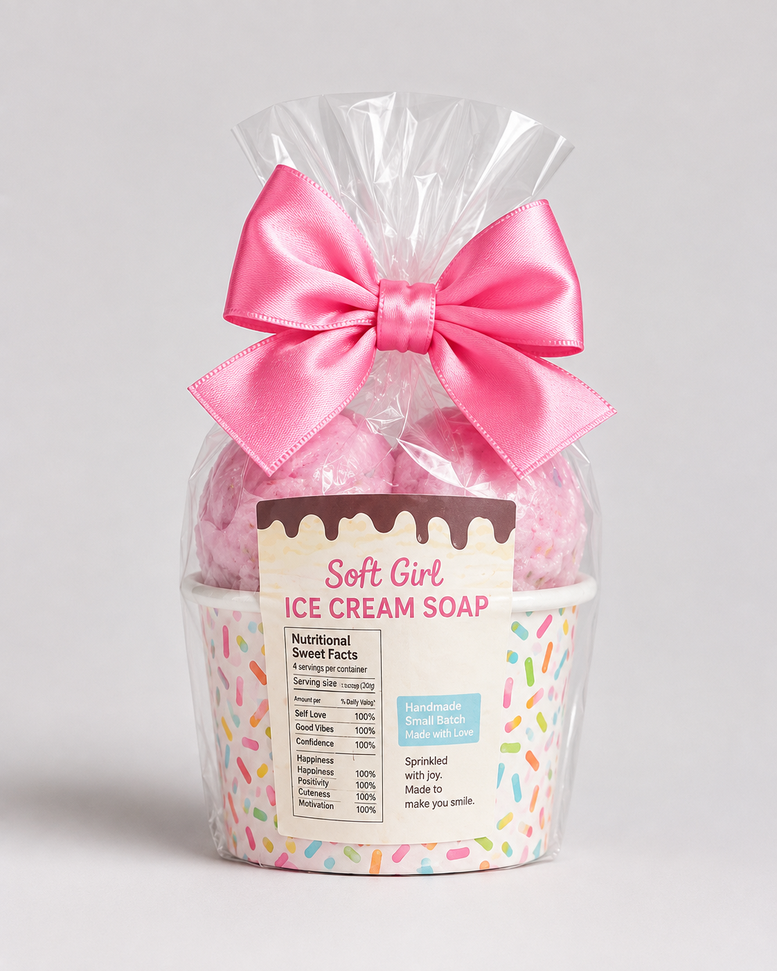 Strawberry Ice Cream Mini Soaps