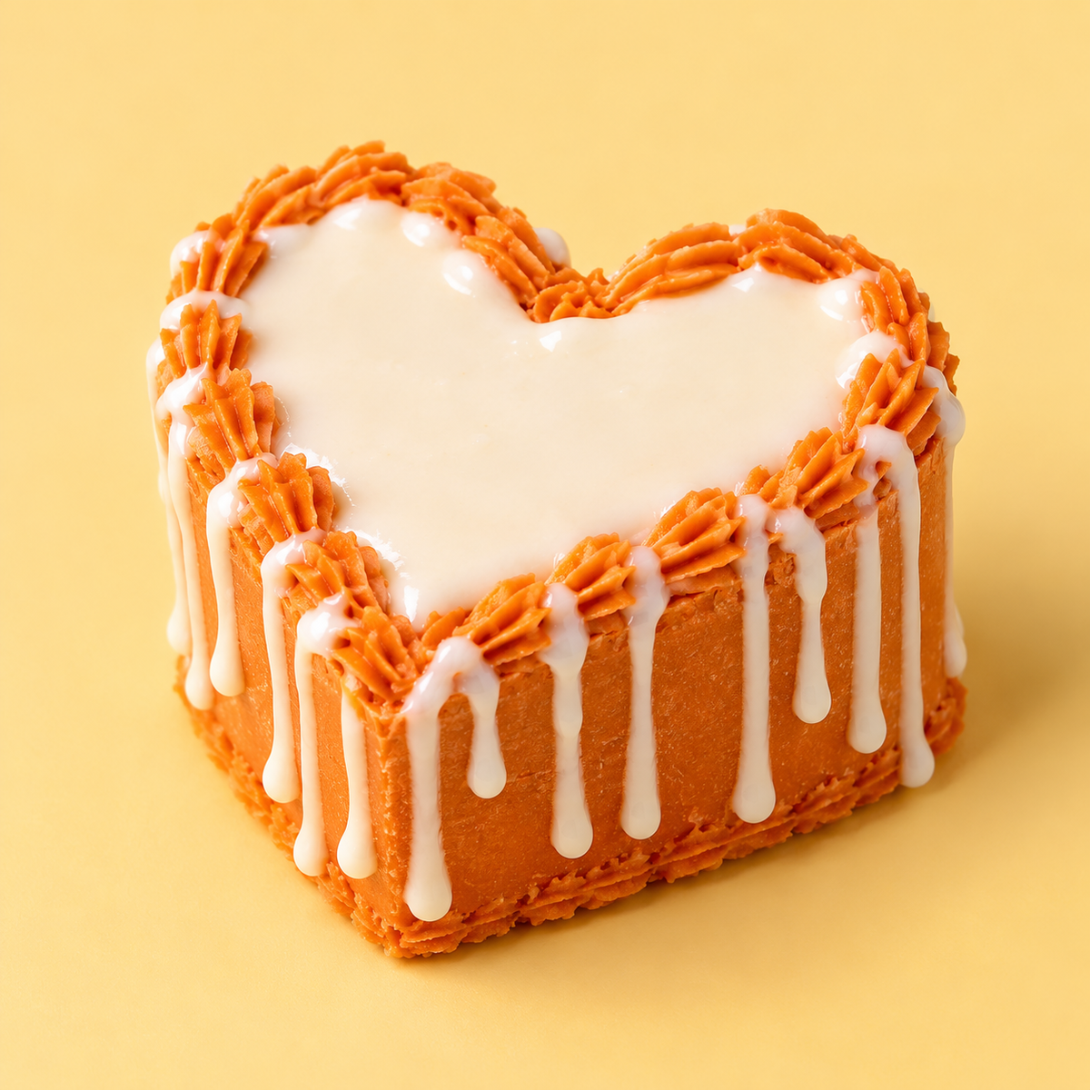 Turmeric Heart Cake Soap 🧡🍰