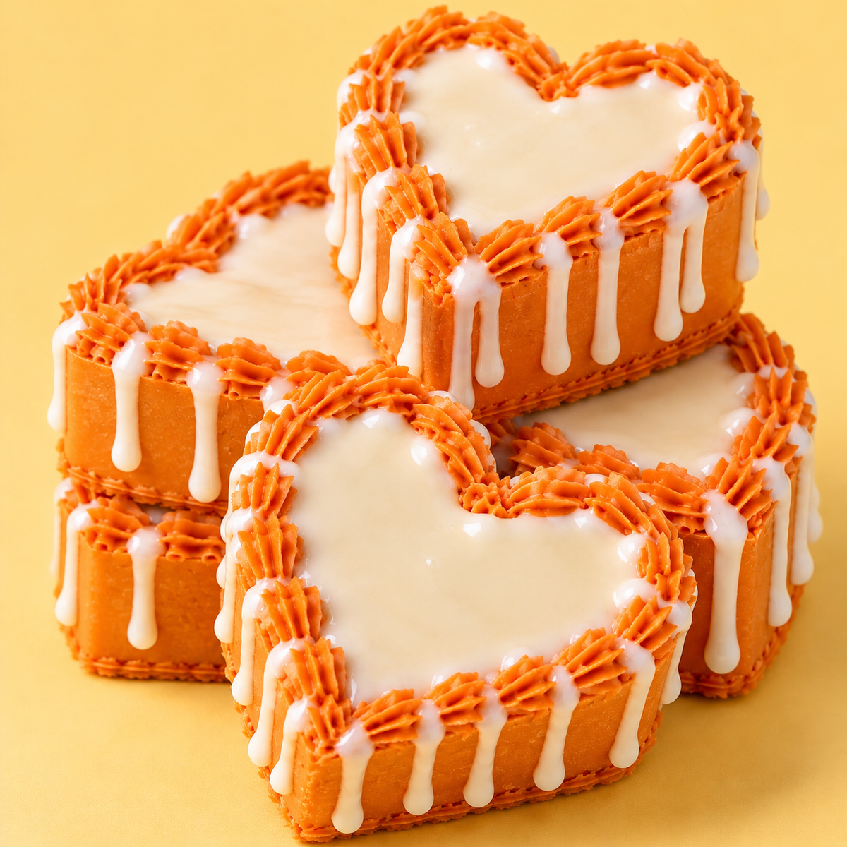 Turmeric Heart Cake Soap 🧡🍰