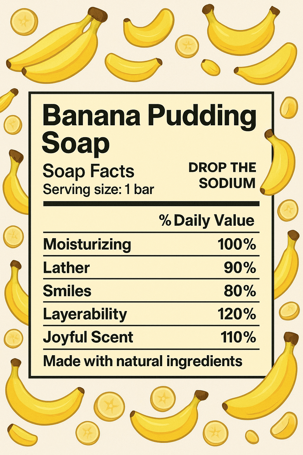 Banana Pudding Heart Soap 🍌🥮 - Soft Girl Era