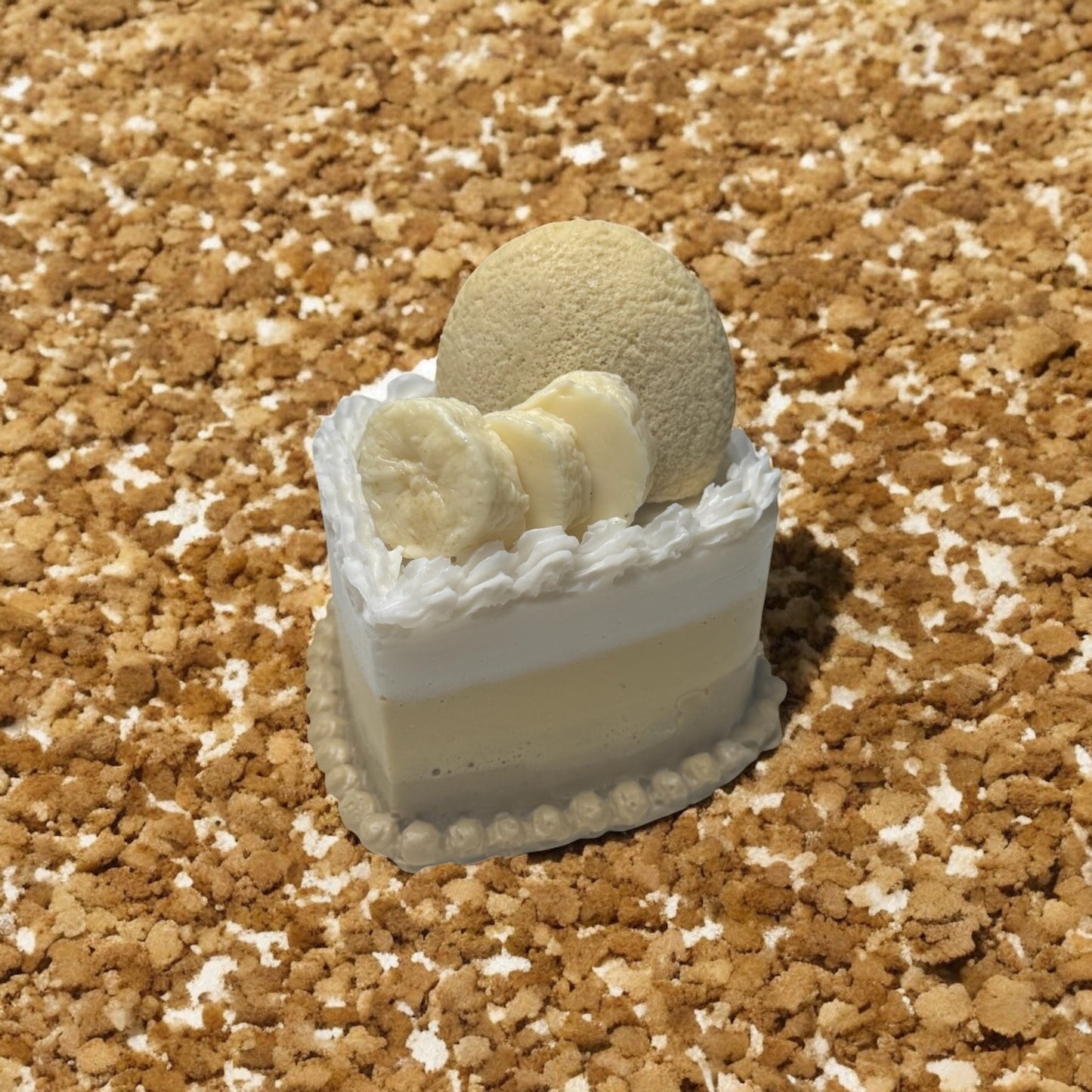 Banana Pudding Heart Soap 🍌🥮 - Soft Girl Era