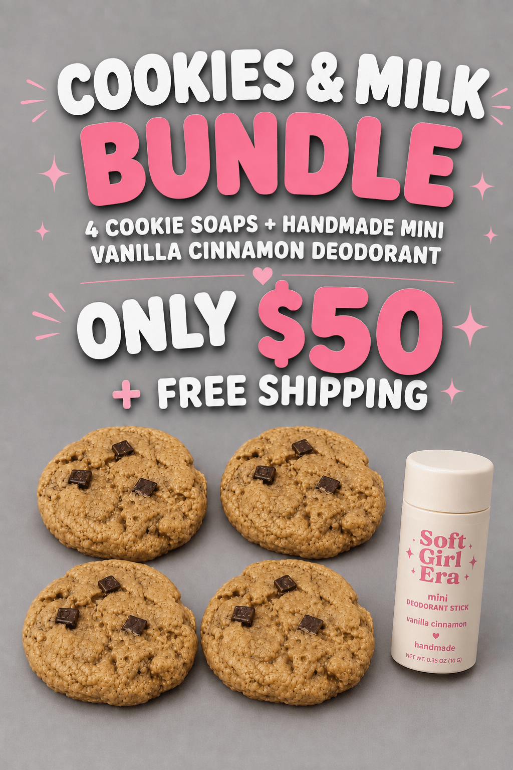Cookies & Milk Soap Set 🍪 - Soft Girl Era