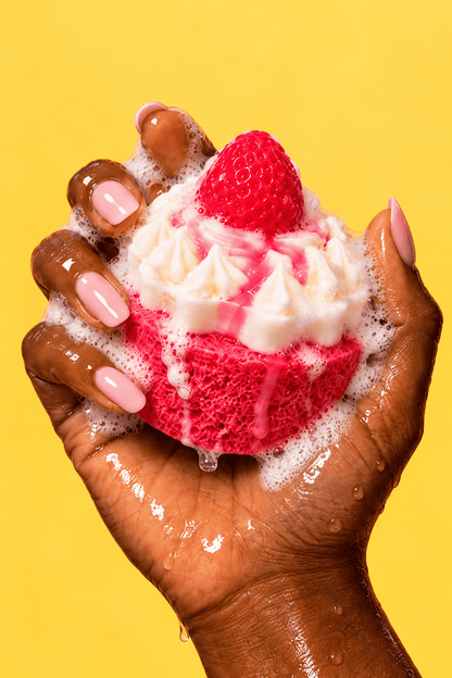Handmade Strawberry Shortcake Soap With Strawberry Vanilla Scent - Soft Girl Era