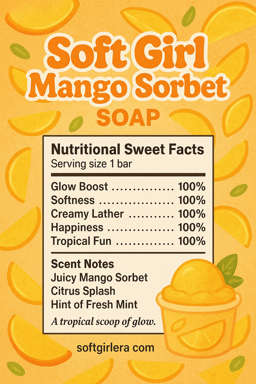 Mango Sorbet Soap 6pk 🥭 - Soft Girl Era