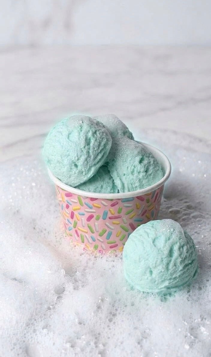 Peppermint Ice Cream Soap Minis ❄️🍃 - Soft Girl Era