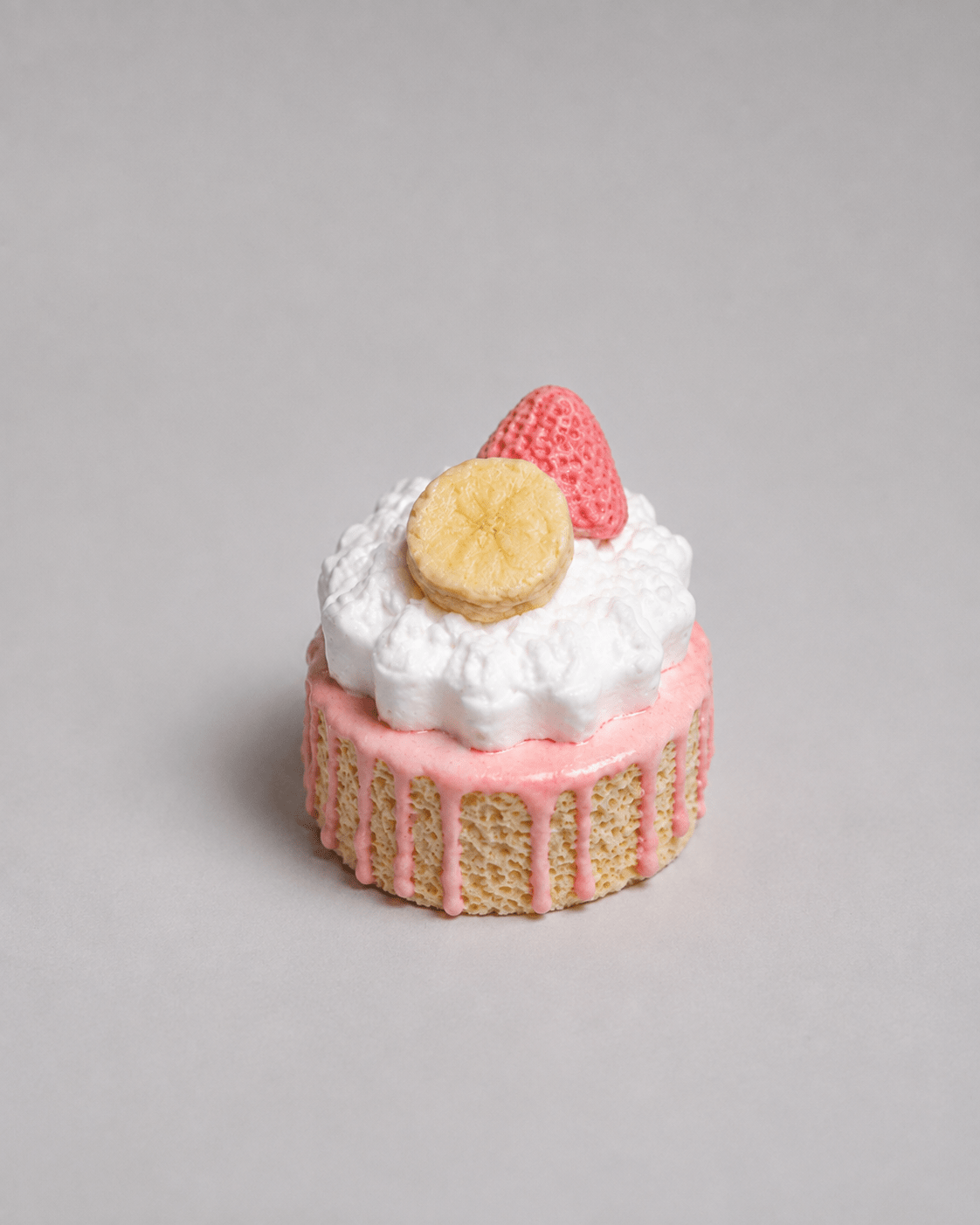 🍓🍌✨ Strawberry Banana Cake Soap - Soft Girl Era