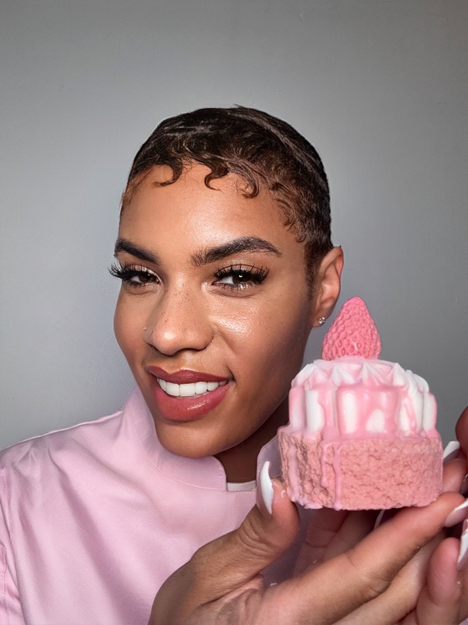 🍓🍰 Strawberry Shortcake Soap - Soft Girl Era