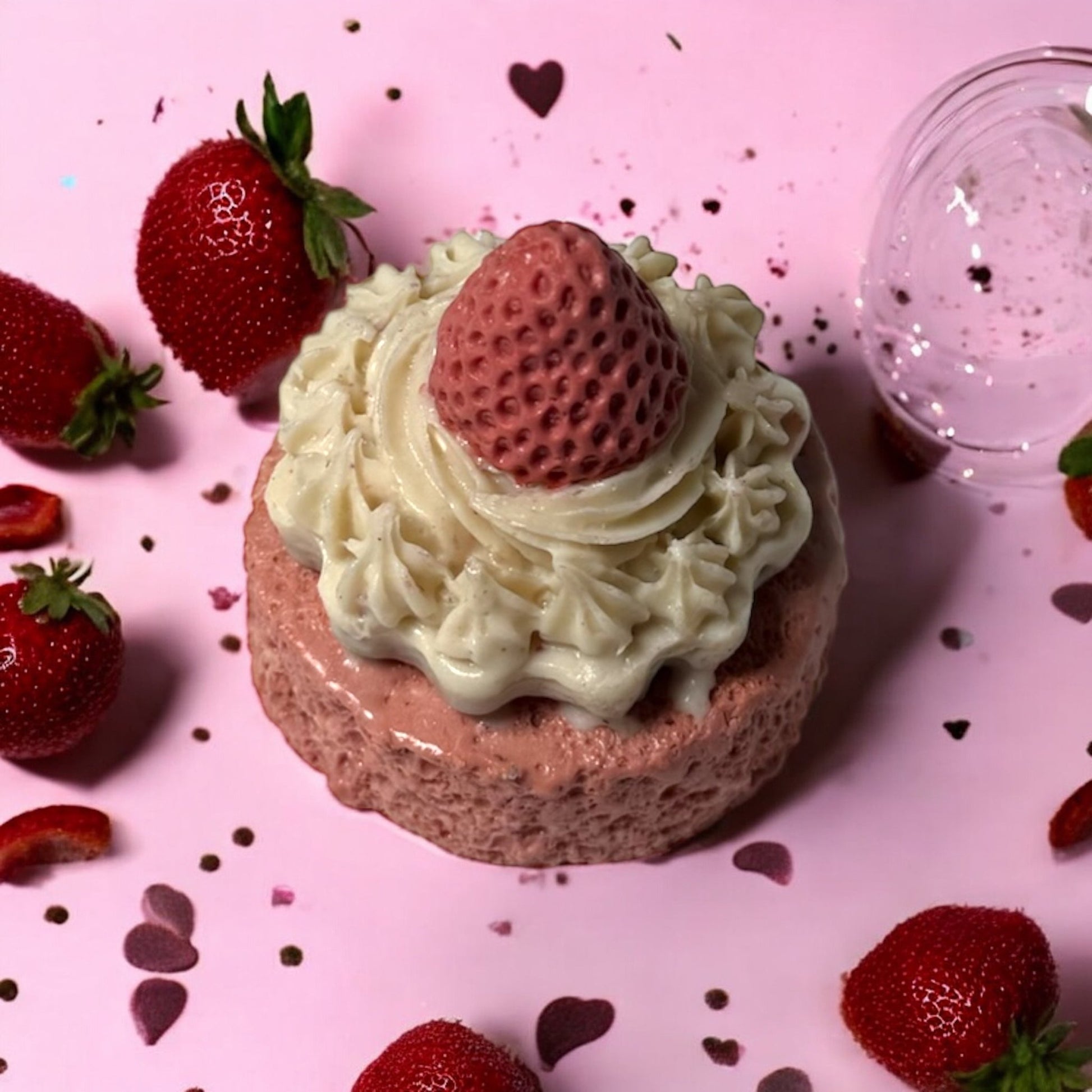 🍓🍰 Strawberry Shortcake Soap - Soft Girl Era
